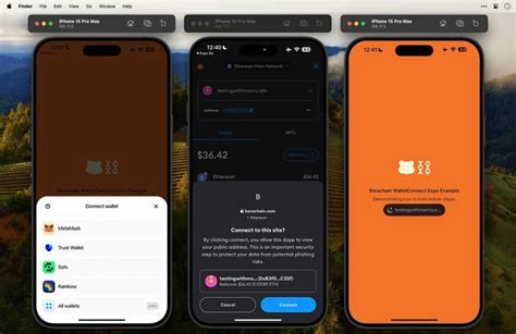 Metamask: walletconnect and metmask on mobile pre transaction confirmation eventError